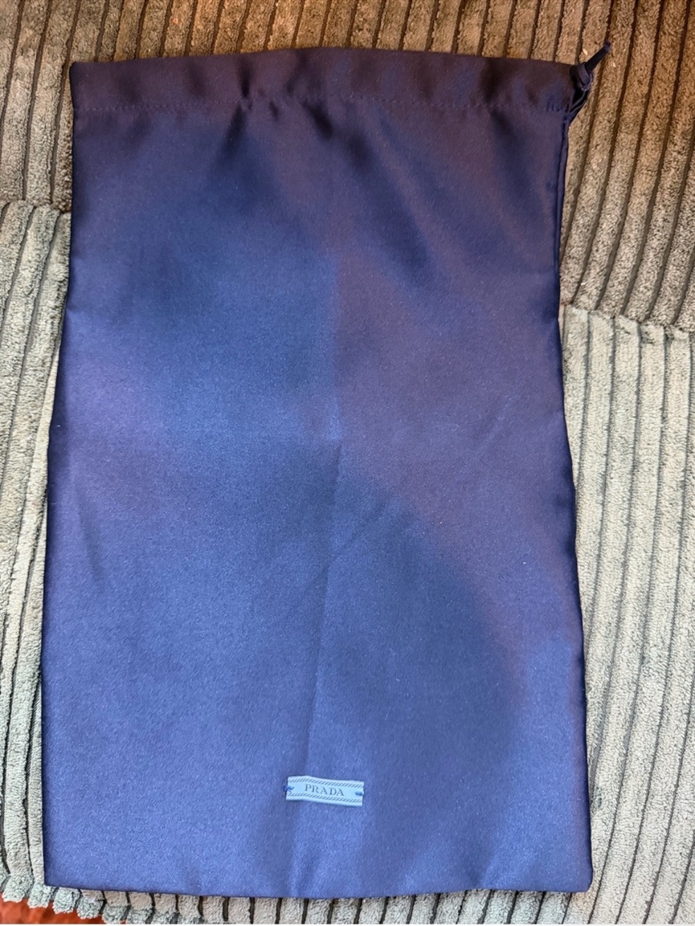 Prada Navy Drawstring dust bag